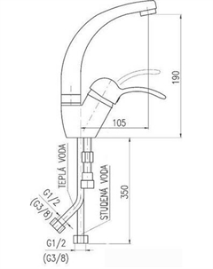 Смеситель Labe L006.5/2K Slezak rav