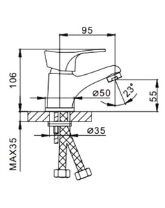 Смеситель H14 F1014-B Frap