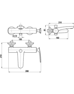 Смеситель Тигрис TG154.5BC Slezak rav