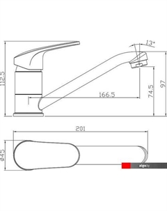 Смеситель RS45-22 Rossinka silvermix