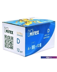 Батарейки LR20 D Алкалайн 2 шт 23702-LR20-E2 Mirex