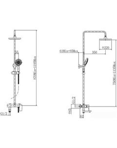 Душевая система A2452 Fashun