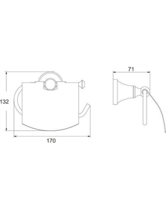 Держатель для туалетной бумаги RG1905E Rose