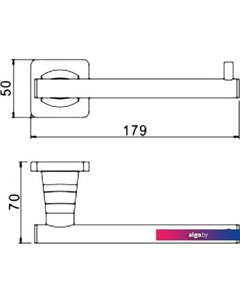 Держатель для туалетной бумаги RG1505H Rose