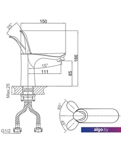 Смеситель DA1032156 D&k