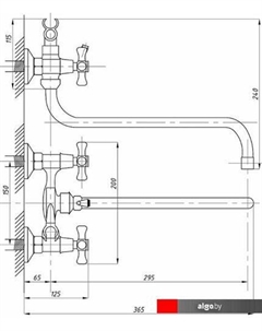 Смеситель TSB-111-95 Tsarsberg