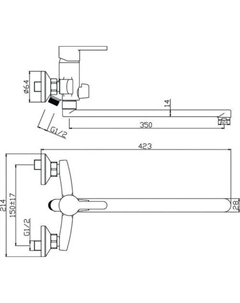 Смеситель Torres 17221TRB Olive's
