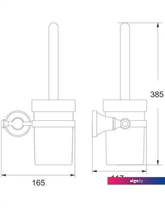 Ершик для унитаза RG1900T Rose
