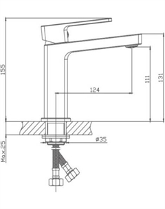 Смеситель HB10615 (хром) Haiba
