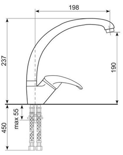 Смеситель Quartz UQ-007 (06 Трюфель) Ulgran