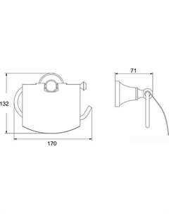 Держатель для туалетной бумаги RG1905H Rose