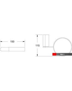 Ершик для унитаза RG1700T Rose