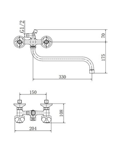 Смеситель A2226-2 Fashun