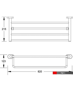 Полка для полотенца SG5108T Shevanik