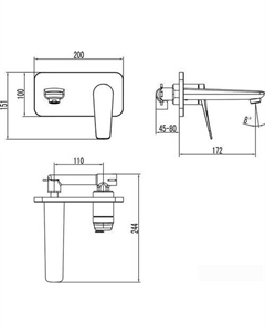 Смеситель Bronx LM3726BL Lemark