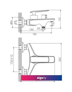 Смеситель HB60548-8 (белый) Haiba