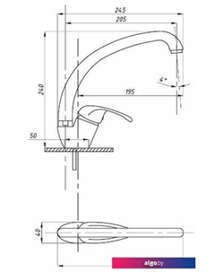 Смеситель 753-1202 Tsarsberg