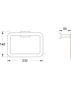 Держатель для полотенца SG5606C Shevanik