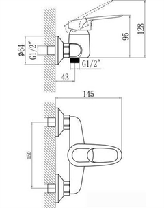 Смеситель S-T3004 Savol