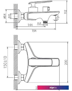 Смеситель HB60548-7 (черный) Haiba