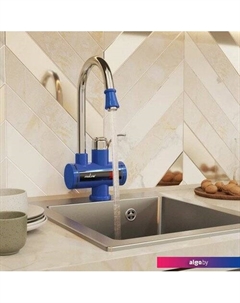 Проточный электрический водонагреватель-кран WH-003 (синий) Mixline