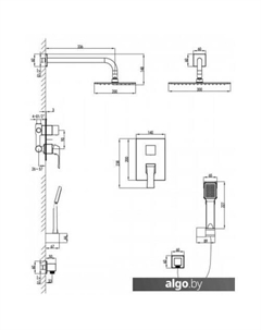 Душевая система Unit LM4529C Lemark