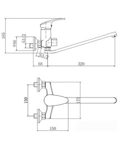 Смеситель A2206 Fashun