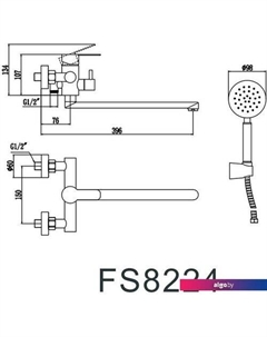 Смеситель FS8224H Fmark