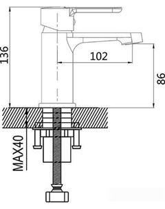 Смеситель S8101F Shevanik