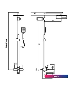 Душевая система FS8145 Fmark