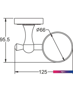 Ершик для унитаза RG1000Q Rose