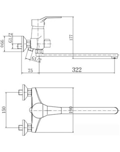 Смеситель A2263 Fashun