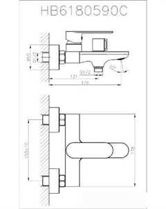 Смеситель HB60590 (хром) Haiba