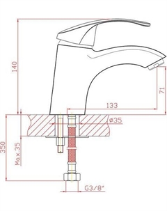 Смеситель CN1021 (хром) Cron