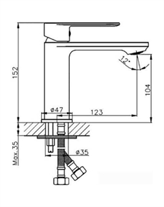 Смеситель HB10590-7 (черный) Haiba
