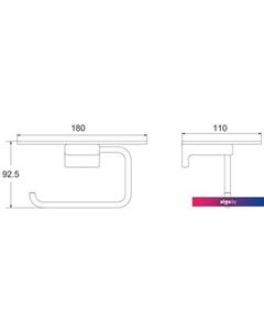 Держатель для туалетной бумаги RG1805H Rose