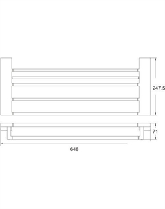 Полка для полотенца RG1808 Rose