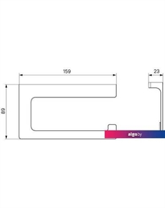 Держатель для туалетной бумаги Slide SLIWT00i43 Iddis