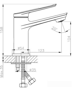 Смеситель HB10548-7 (черный) Haiba