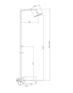 Душевая система HB24801 (нержавеющая сталь) Haiba