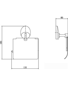 Держатель для туалетной бумаги A1603 Fashun