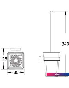 Ершик для унитаза SG5600T Shevanik