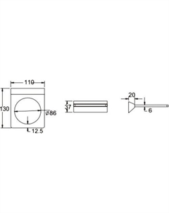 Ершик для унитаза RG1600H Rose