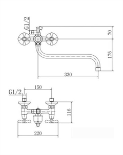Смеситель A2208 Fashun