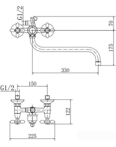 Смеситель A2227 Fashun