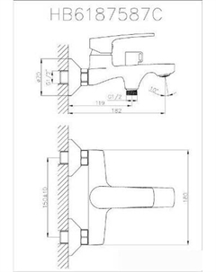 Смеситель HB60587 (хром) Haiba