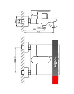 Смеситель HB60590-7 (черный) Haiba
