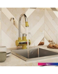 Проточный электрический водонагреватель-кран WH-003 (золото) Mixline