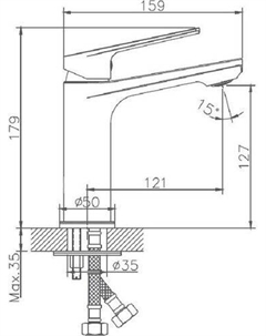 Смеситель HB10533-3 (серый) Haiba