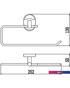 Держатель для бумажных полотенец ДS-L07052 (хром) Savol